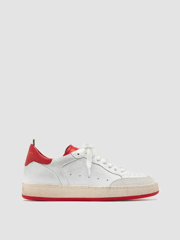 Timeless classic women's shoe designsMAGIC 109 - White Leather Low Top Sneakers