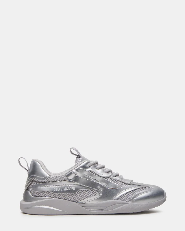 Comfy casual women's shoes for everyday wearPOUNCE SILVER