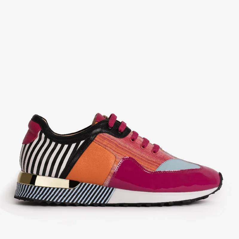 Practical and stylish women's shoes for travelSanta Amaro Multi Color Fuchsia Women Sneaker
