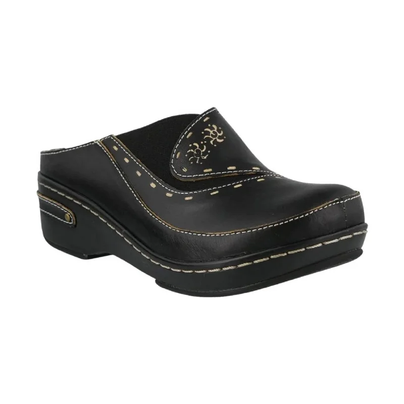 Comfortable yet fashionable women's shoesSpring Step L'artiste Women's Chino Clog - Black Comfortable yet fashionable women's shoesSpring Step L'artiste Women's Chino Clog - Black