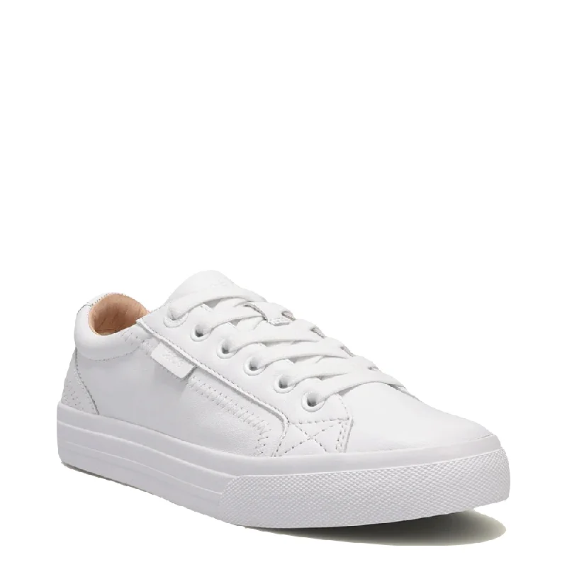 Comfy and stylish women's shoes for everyday casual wearTaos Women's Plim Soul Lux Leather Sneaker in White Comfy and stylish women's shoes for everyday casual wearTaos Women's Plim Soul Lux Leather Sneaker in White