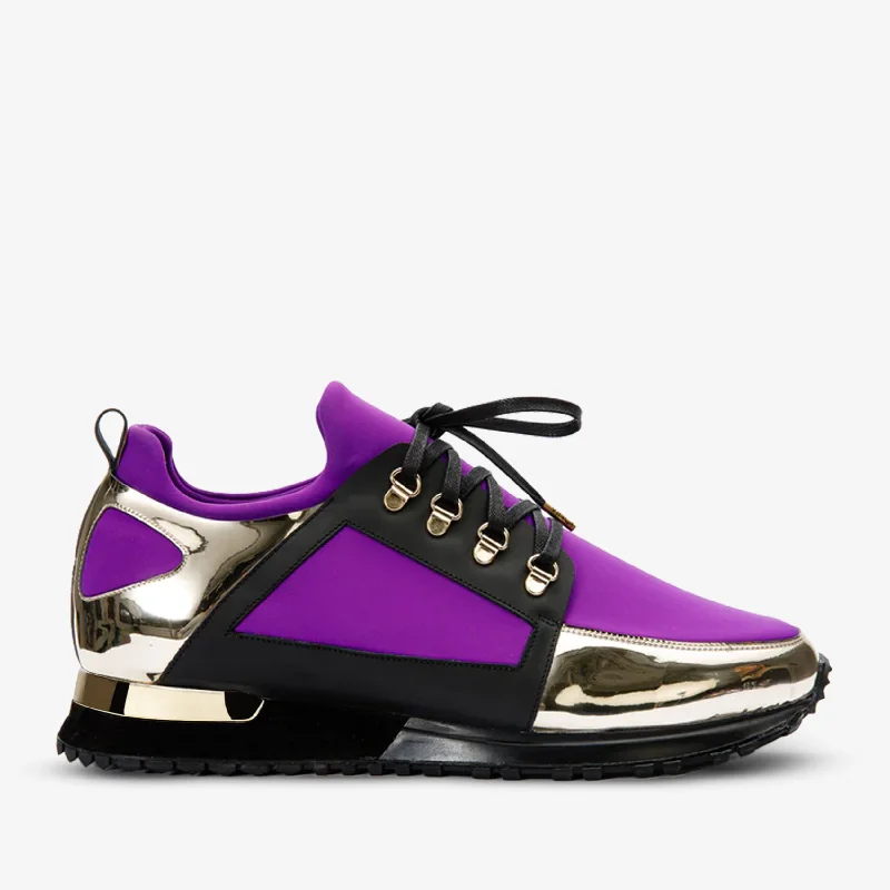 Versatile and chic women's shoes for everyday eleganceThe Emir Purple Leather Women Sneaker Limited Edition Versatile and chic women's shoes for everyday eleganceThe Emir Purple Leather Women Sneaker Limited Edition