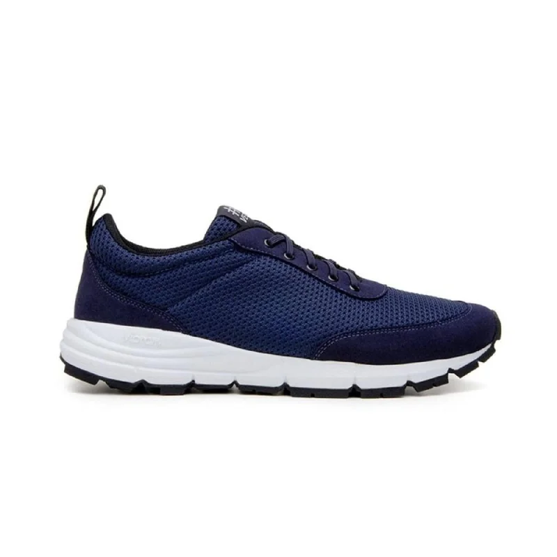 Versatile and stylish women's shoes for all occasions and seasons'Wave Trainer' vegan lace-up athletic sneaker by Ahimsa - navy Versatile and stylish women's shoes for all occasions and seasons'Wave Trainer' vegan lace-up athletic sneaker by Ahimsa - navy