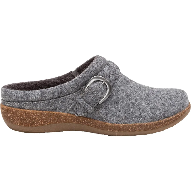 Comfy and cozy women's shoes for loungingWomen's Aetrex Libby Grey Wool