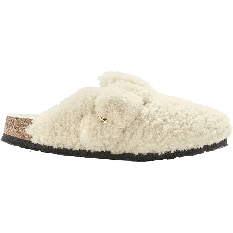 Stylish and supportive women's shoes for plantar fasciitisWomen's Birkenstock Boston Big Buckle Teddy Eggshell Shearling Stylish and supportive women's shoes for plantar fasciitisWomen's Birkenstock Boston Big Buckle Teddy Eggshell Shearling