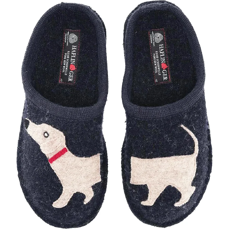 Elegantly crafted women's shoesWomen's Haflinger Doggy Captains Blue Wool