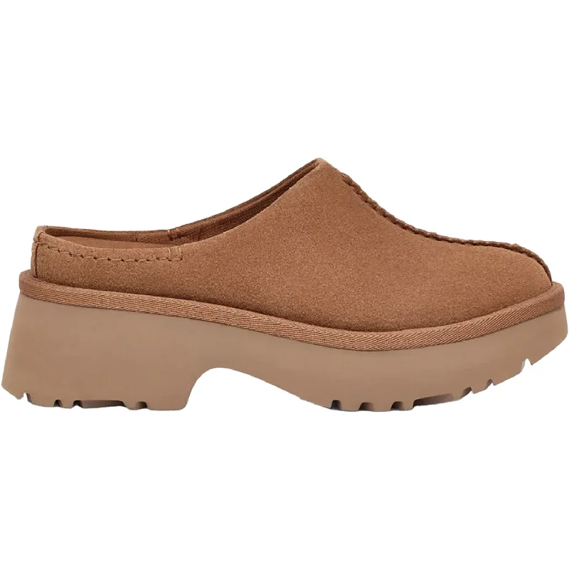 Durable and reliable women's shoesWomen's UGG New Heights Clog Chestnut Suede