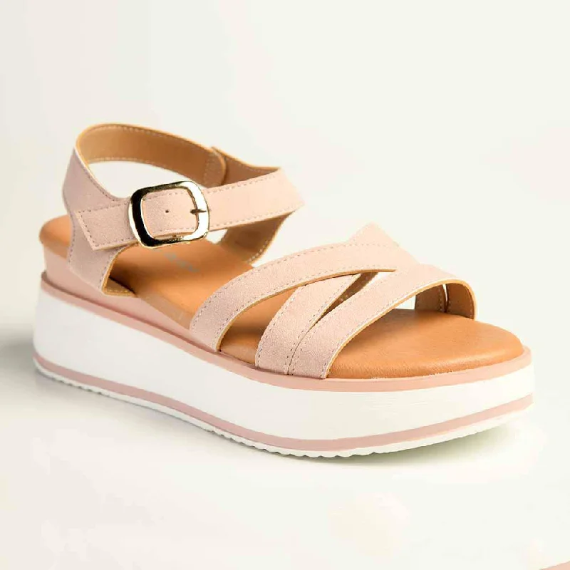 Feminine and romantic women's shoe designsAlessio Bev Wedge - Pink