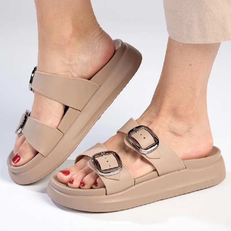 Chic and trendy women's shoes for the officeAlessio Double Cross Strap Sandal - Nude Chic and trendy women's shoes for the officeAlessio Double Cross Strap Sandal - Nude