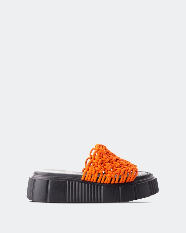 Elegant and sophisticated women's shoes for red carpet eventsAmapa Orange Rope