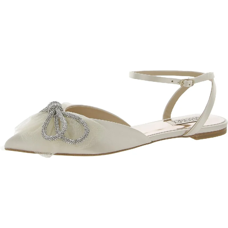 Chic and trendy women's shoe fashionsBadgley Mischka Womens Sabina Satin Pointed Toe Ballet Flats Chic and trendy women's shoe fashionsBadgley Mischka Womens Sabina Satin Pointed Toe Ballet Flats