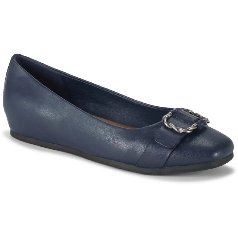 Exotic and bold women's shoe designsBaretraps Womens Colette Buckle Faux Leather Ballet Flats