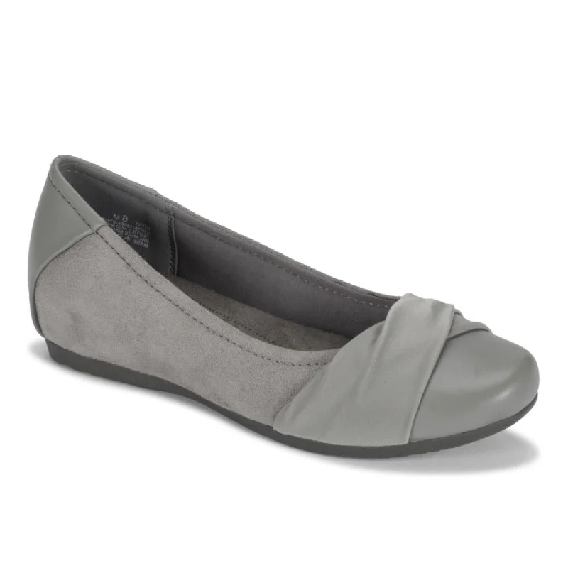 Stylish and supportive women's shoes for plantar fasciitisBaretraps Womens Mitsy Faux Leather Twist Front Ballet Flats Stylish and supportive women's shoes for plantar fasciitisBaretraps Womens Mitsy Faux Leather Twist Front Ballet Flats