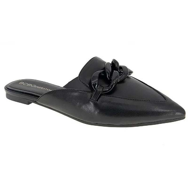 Elegant and sophisticated women's shoes for red carpet eventsBCBGeneration Womens Faux Leather Chain Mules Elegant and sophisticated women's shoes for red carpet eventsBCBGeneration Womens Faux Leather Chain Mules