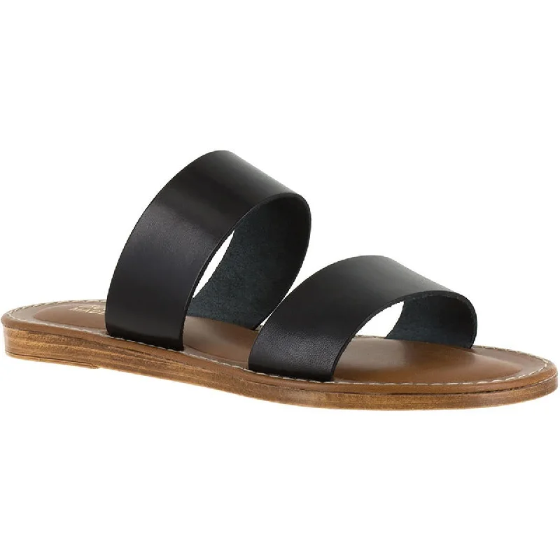 Stylish and supportive women's shoes for plantar fasciitisBella Vita Womens IMO ITALY Leather Slip On Slide Sandals