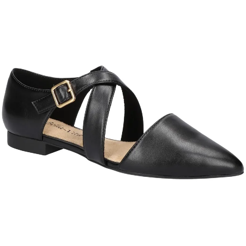 Sleek and modern women's footwear optionsBella Vita Womens MADDI Faux Leather Pointed Toe Ballet Flats