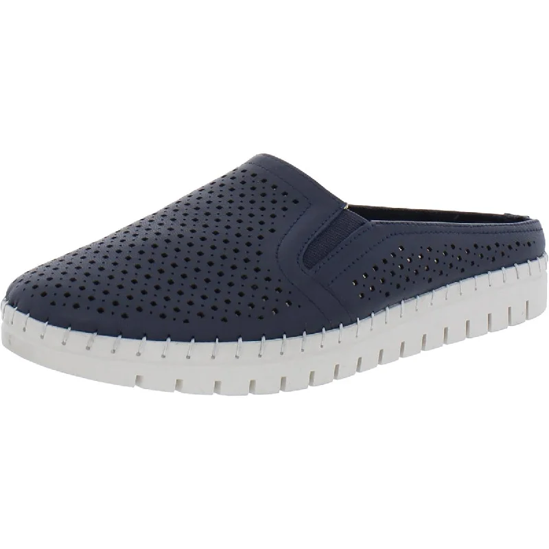 Flattering and figure-hugging women's footwearBella Vita Womens Refresh Leather Perforated Mules