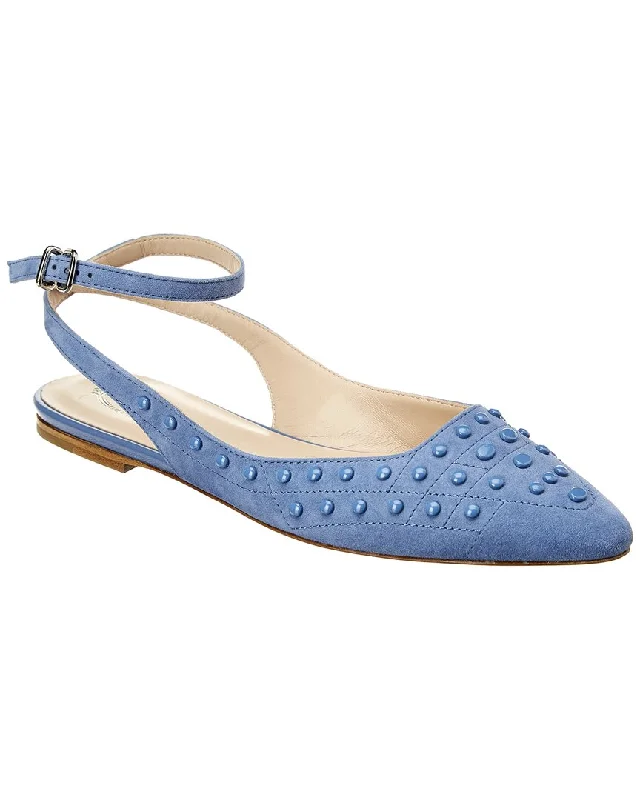 Vibrant and colorful women's shoe collectionsTod's Suede Ankle-Strap Flat