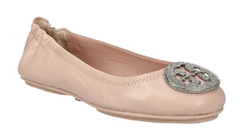 Stunning and glamorous women's shoes for evenings outTory Burch Women's Minnie Pave Logo Ballet Flats, Shell Pink/Silver Stunning and glamorous women's shoes for evenings outTory Burch Women's Minnie Pave Logo Ballet Flats, Shell Pink/Silver