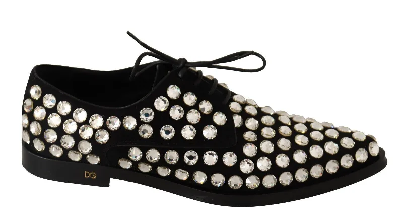 Stunning and glamorous women's shoes for evenings outDolce & Gabbana Elegant Crystal-Embellished Lace-Up Women's Flats Stunning and glamorous women's shoes for evenings outDolce & Gabbana Elegant Crystal-Embellished Lace-Up Women's Flats