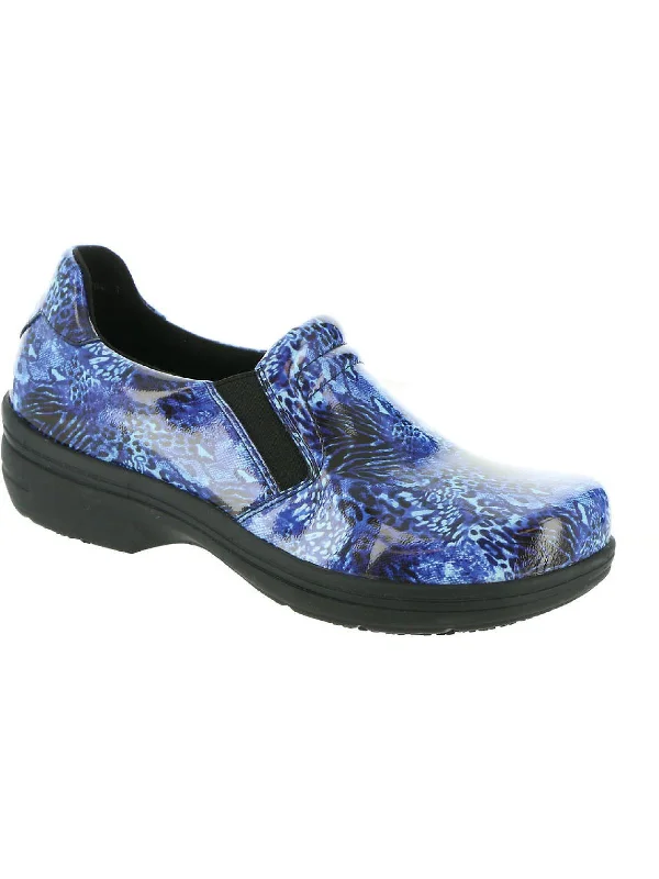 Comfy and stylish women's shoes for everyday comfortBind Womens Patent Leather Animal Print Clogs Comfy and stylish women's shoes for everyday comfortBind Womens Patent Leather Animal Print Clogs