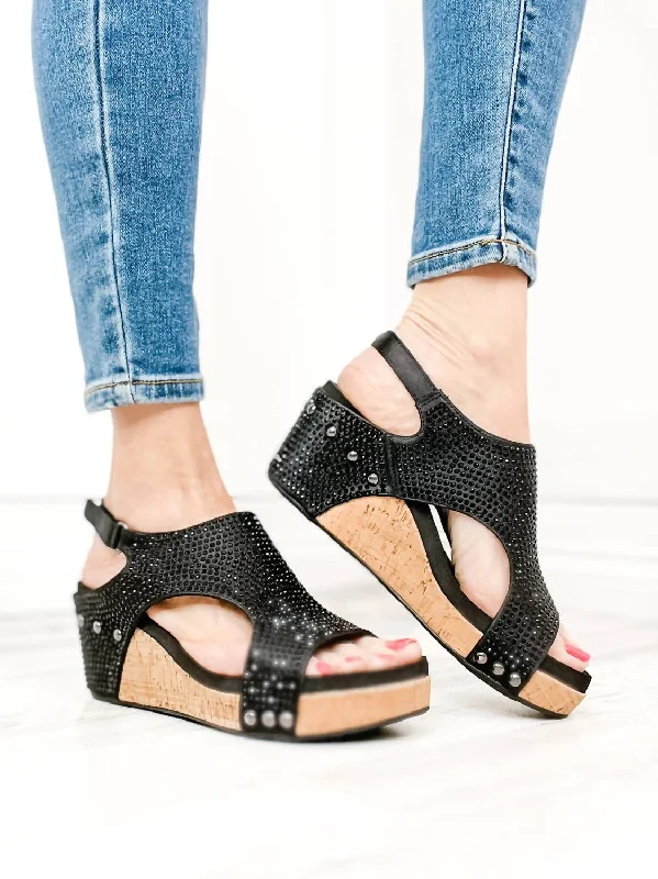 Warm and cozy women's shoes for winterCarley Crystal Shoe In Black Crystals