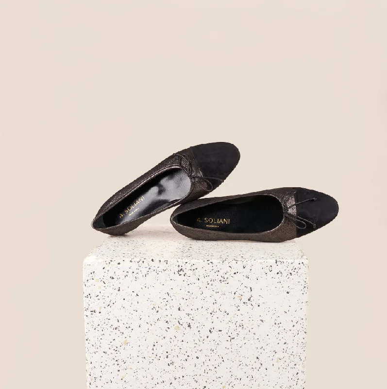 Versatile and elegant women's shoes for any outfitComo - Bronze Glimmer/Black Suede Versatile and elegant women's shoes for any outfitComo - Bronze Glimmer/Black Suede