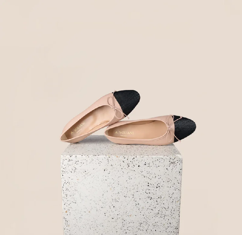 Luxurious and opulent women's shoe optionsComo - Blush/Black Twill