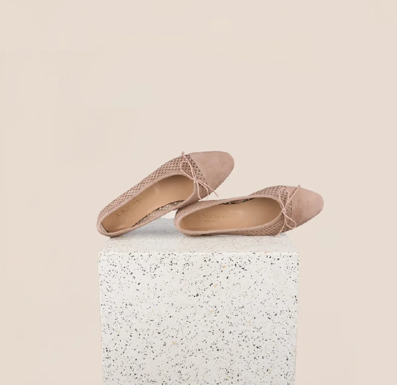 Chic and versatile women's footwearComo - Rete/Rose Wind (Mesh Suede)