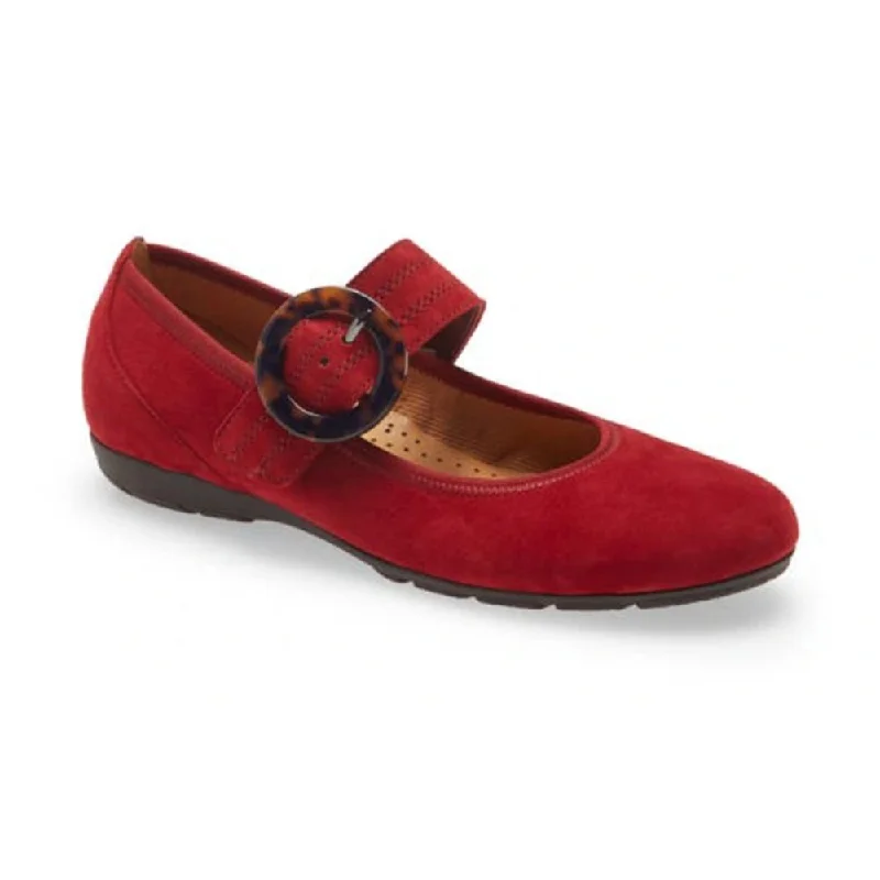 Versatile and elegant women's shoes for any outfitGabor Women's 54.168.15 Mary Jane Buckle Flat - Opera Red Versatile and elegant women's shoes for any outfitGabor Women's 54.168.15 Mary Jane Buckle Flat - Opera Red