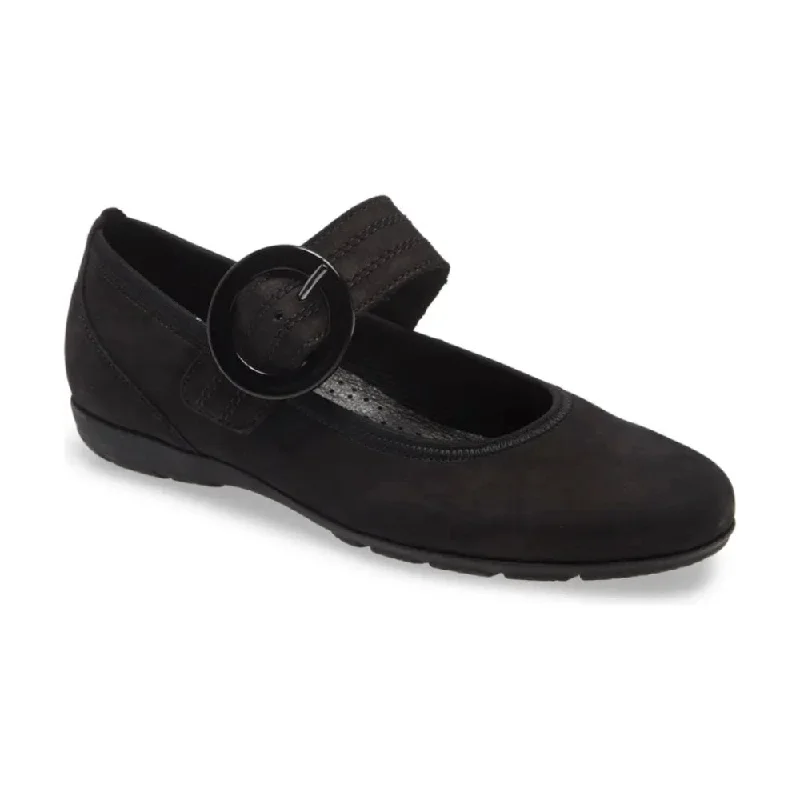 Bold and unique women's shoes for fashion-forward individualsGabor Women's 54.168.17 Mary Jane Buckle Flat - Black Nubuck Bold and unique women's shoes for fashion-forward individualsGabor Women's 54.168.17 Mary Jane Buckle Flat - Black Nubuck