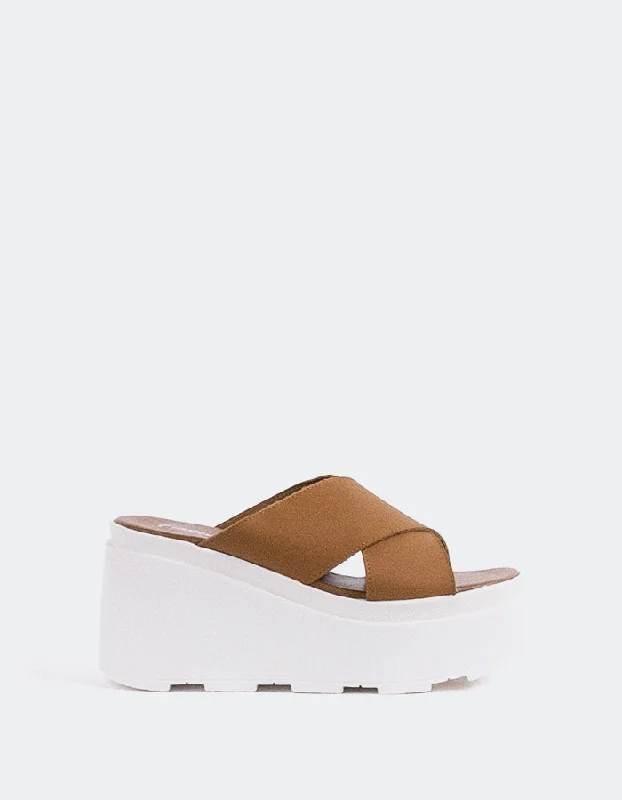 Comfy and cozy women's shoes for loungingGrateful Brown Leather