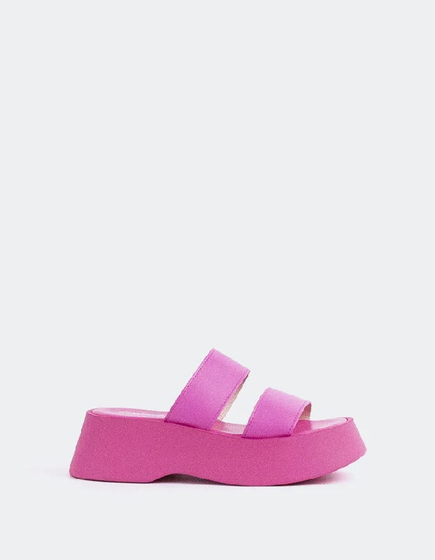 Comfy and stylish women's shoes for lounging around the houseHappy Pink Leather