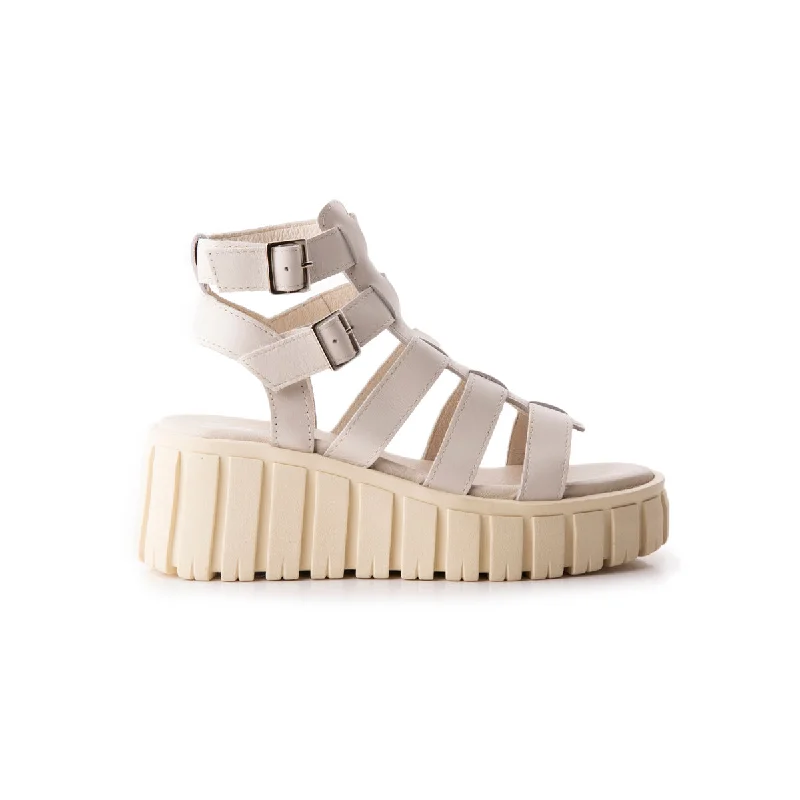 Elegant and sophisticated women's shoe stylesHarajuku Beige Leather