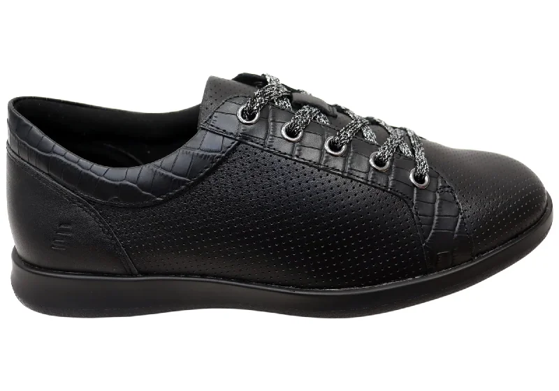 Comfy and stylish women's shoes for lounging around the houseHomyped Carrie Lace Womens Comfortable Leather Casual Shoes