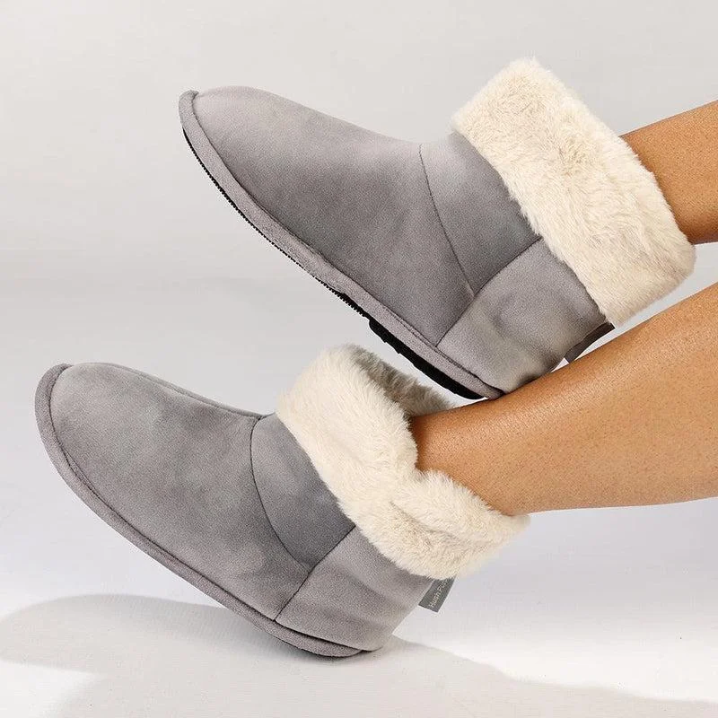 Stunning and eye-catching women's footwearHush Puppy Hi Top Casa Slippers - Grey