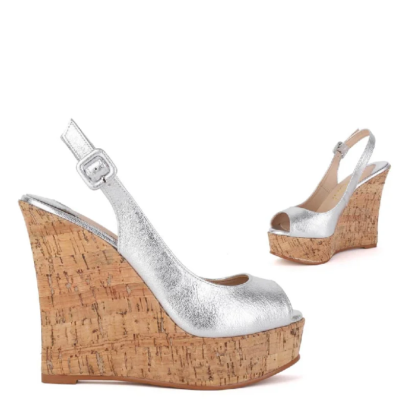 Stylish and supportive women's shoes for plantar fasciitisIPOMOEA - silver