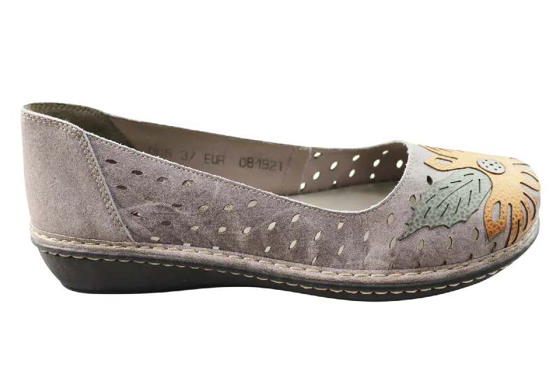 Comfy and stylish women's shoes for walkingJ Gean Leah Womens Comfortable Leather Shoes Made In Brazil
