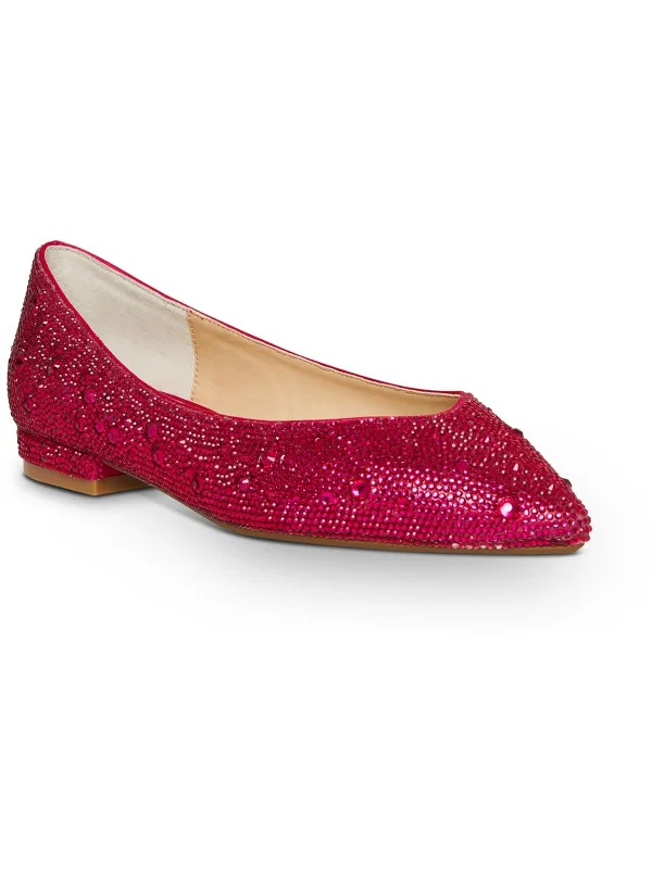Elegant and sophisticated women's shoes for elegant eveningsJude Womens Embellished Low Heel Pointed Toe Flats