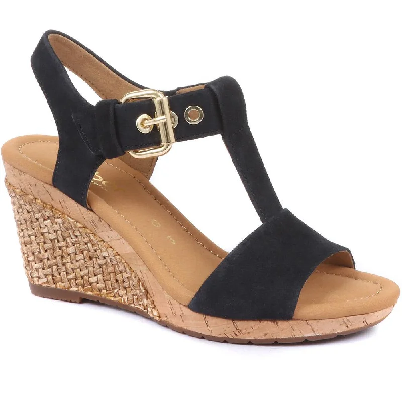 Elegant and classic women's shoes for prom nightKaren Wedge T-Bar Sandals - KAREN2 / null Elegant and classic women's shoes for prom nightKaren Wedge T-Bar Sandals - KAREN2 / null