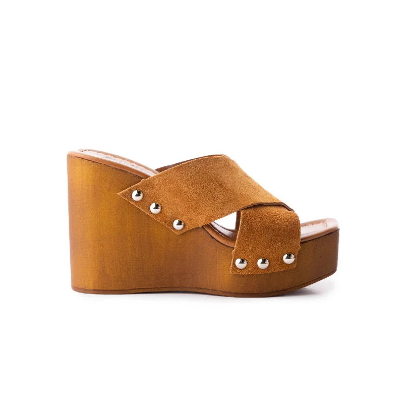 Bold and unique women's shoes for fashion-forward individualsKitten Tan Suede