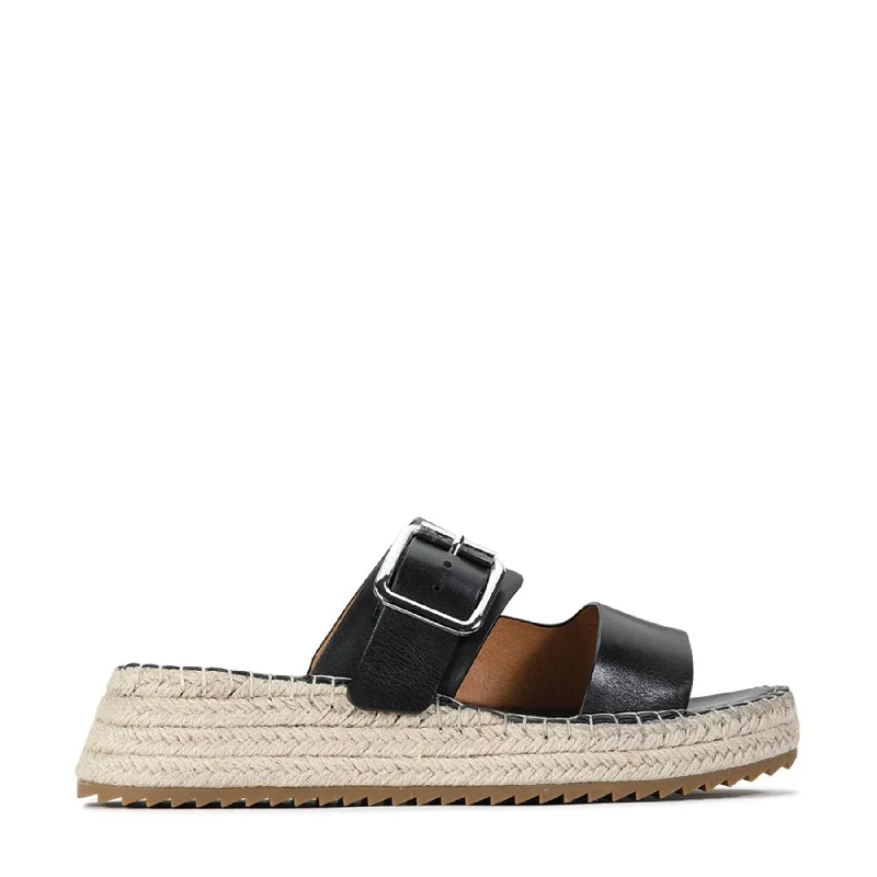 Flattering and stylish women's shoes for wide feetLAROSSA LEATHER ESPADRILLE SLIDE Flattering and stylish women's shoes for wide feetLAROSSA LEATHER ESPADRILLE SLIDE