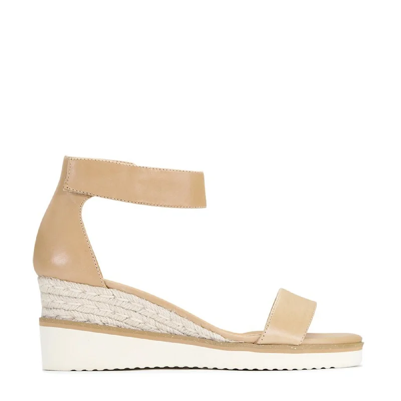 Elegantly stylish women's shoesLAZY ESPADRILLES SANDALS LEATHER