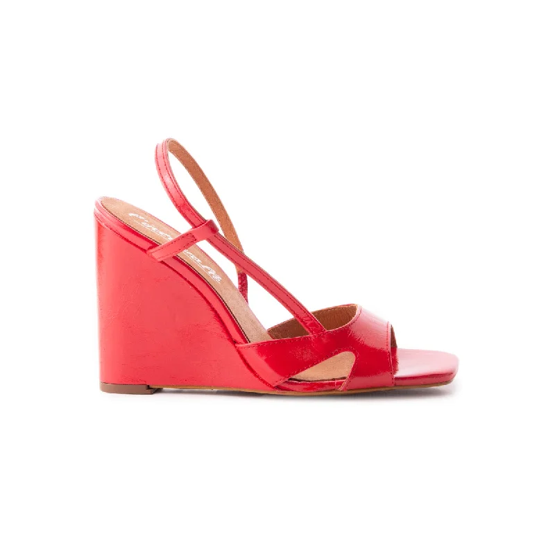 Bold and unique women's shoes for fashion-forward individualsLoreto Red Leather