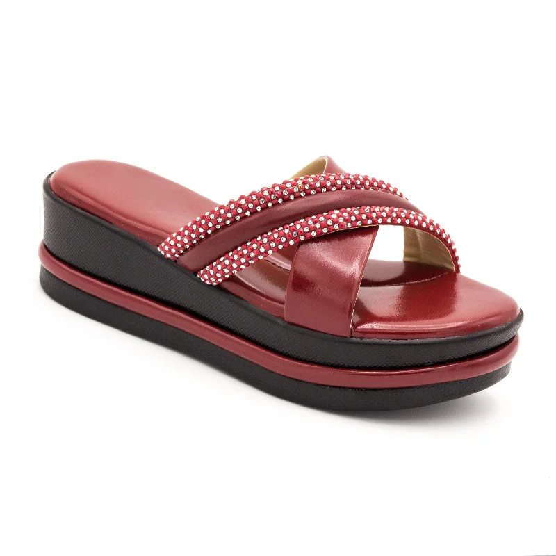 Comfy and cozy women's shoes for loungingM0174 wedge slipper