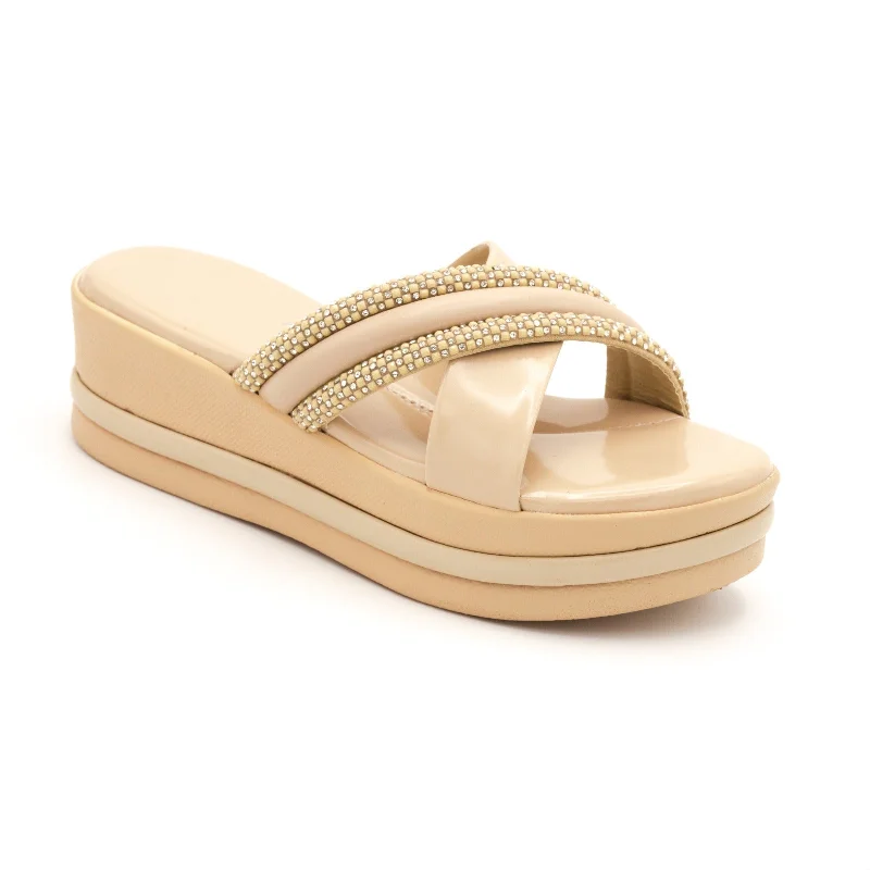 Feminine and dainty women's shoe designsM0174 wedge slipper