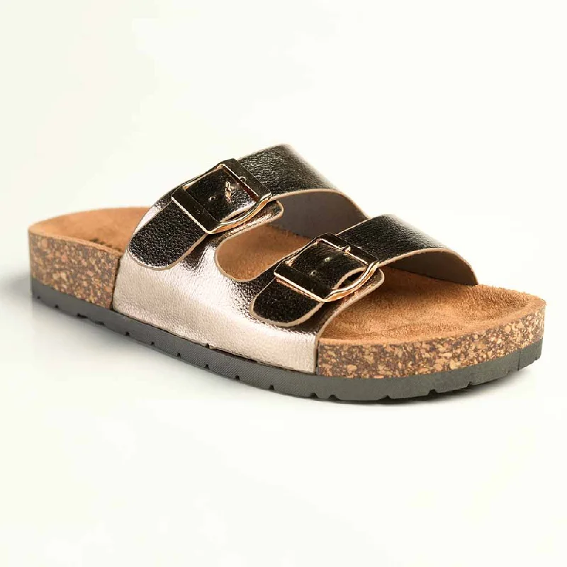 Chic and stylish women's shoes for cocktail partiesMadison 2 Buckle Comfort BF Sandals - Gold Chic and stylish women's shoes for cocktail partiesMadison 2 Buckle Comfort BF Sandals - Gold