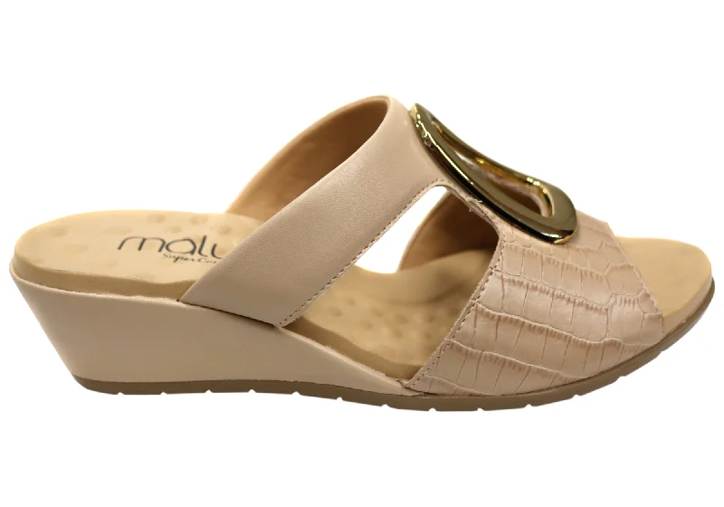 Chic and stylish women's shoes for summerMalu Supercomfort Amosar Womens Comfort Wedge Slides Made In Brazil Chic and stylish women's shoes for summerMalu Supercomfort Amosar Womens Comfort Wedge Slides Made In Brazil