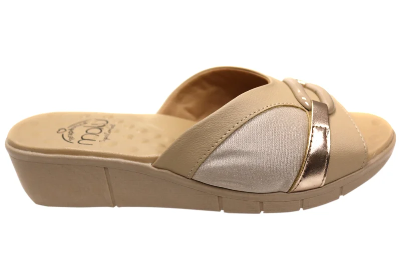Chic and stylish women's shoes for fashion-conscious womenMalu Supercomfort Vixie Womens Comfortable Wedge Slides Made In Brazil Chic and stylish women's shoes for fashion-conscious womenMalu Supercomfort Vixie Womens Comfortable Wedge Slides Made In Brazil