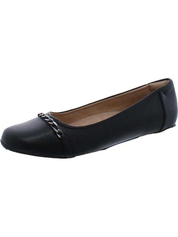 Chic and trendy women's shoes for the officeMystique Womens Faux Leather Slip On Ballet Flats Chic and trendy women's shoes for the officeMystique Womens Faux Leather Slip On Ballet Flats
